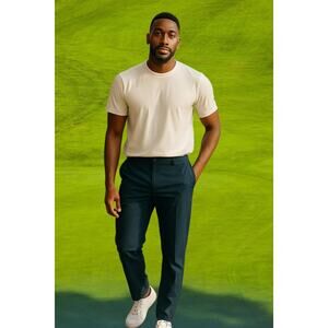 Lululemon Men's Pants Trouser Classic Fit Navy Blue As Is Warpstreme Size 36